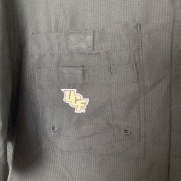 Pro Edge Central Florida Knights Men's Medium Black Button UPF 50+  Shirt NWT - Picture 2 of 10